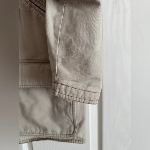 Woolrich Canvas Field Jacket | Fleece Lined | Leather Collar | Women’s M - Picture 10 of 10